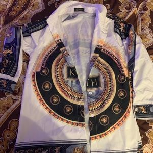 Printed Versace Button down shirt